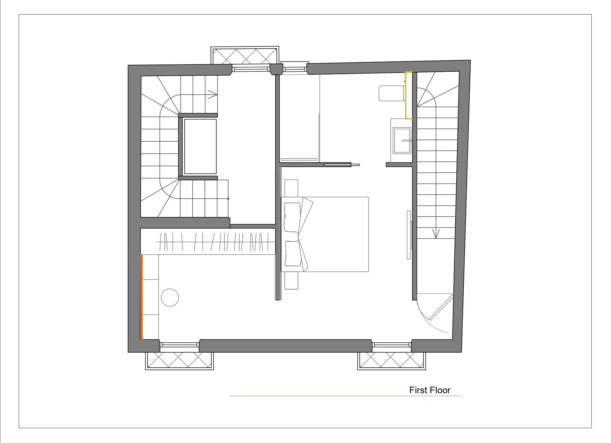Cavour Suiter 31-A Duplex - Floor Plan